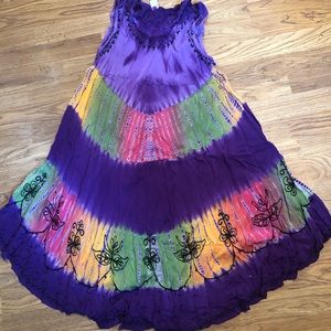 Purple TieDye Dress by India Boutique